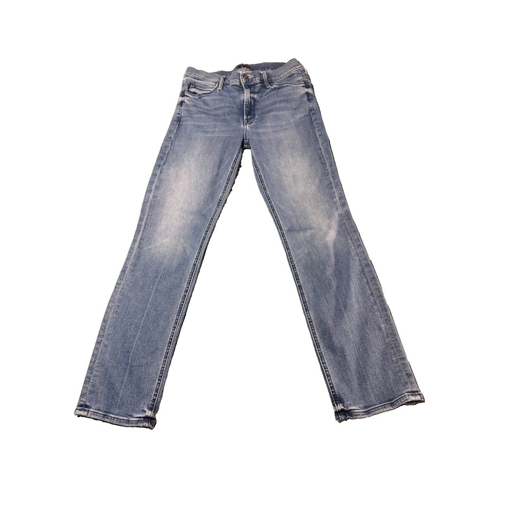 MOTHER The Mid Rise Dazzler Ankle jeans 28x27.5 blue wash slim straight stretch
